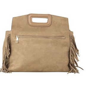 NWT Ahdorned vegan suede Dakota fringe bag